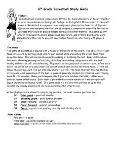 6th Grade Basketball Study Guide