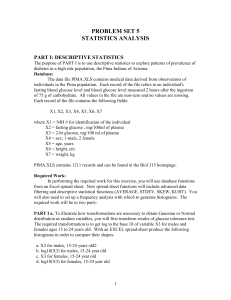 part i: descriptive statistics