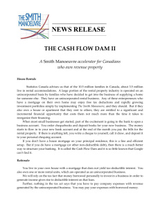 Cash Flow Dam II - The Smith Manoeuvre