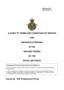 Reserve Service - Royal Air Force