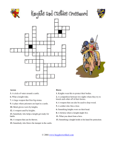 Knights and Castles Crossword