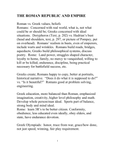 THE ROMAN REPUBLIC AND EMPIRE