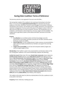 Saving Eden Coalition: Terms of Reference