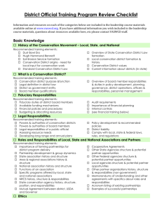 District Official Accreditation Program Review Checklist