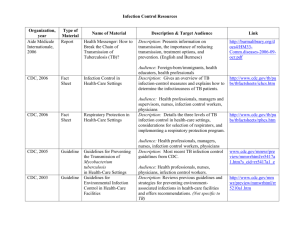 Organization - Southeastern National Tuberculosis Center