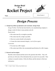 Rocket Design Brief 13