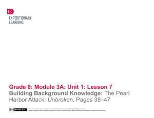 Grade 8 ELA Module 3A, Unit 1, Lesson 7
