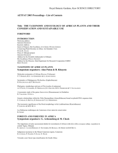 AETFAT 2003 Proceedings - List of Contents