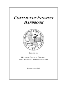 Conflict of Interest Code - The California State University