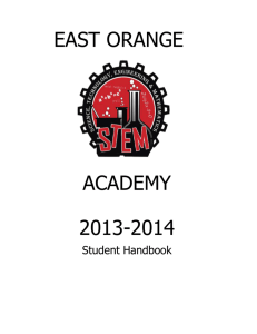 Student Handbook - East Orange STEM Academy