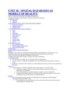 Spatial databases 1