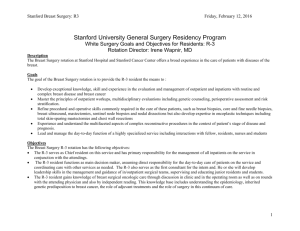 Breast Service PGY3 - Scalpel