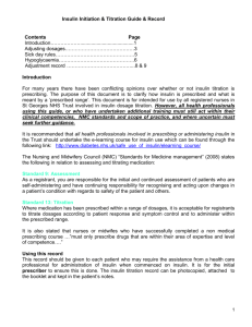 Insulin Dose Titration Guide & Record