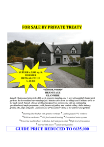FOR SALE BY PRIVATE TREATY: