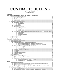 CONTRACTS OUTLINE