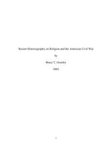 religion and the american civil war (an essay)