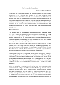 The American Settlement Show Professor Abdul Sattar Kassem For