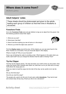 `Where does it come from?` activity sheets