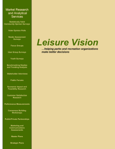 On January 1, 2004 Leisure Vision will be introducing