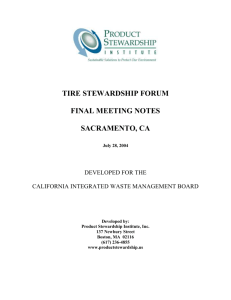 Final Meeting Notes - Product Stewardship Institute