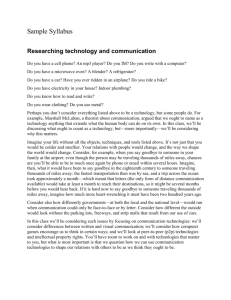 Researching technology and communication