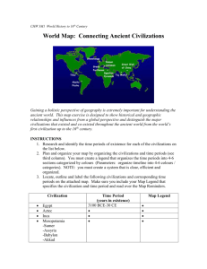 World Map: Discovering Ancient Civilizations