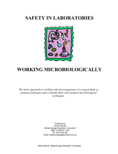 safety document - microbiology