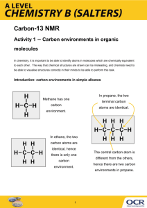 Carbon-13 NMR - Topic exploration - Activity 1