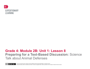 Grade 4: Module 2B: Unit 1: Lesson 8 Preparing for a Text