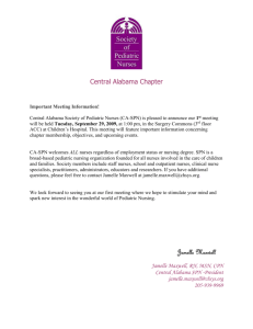 Central Alabama Chapter Important Meeting Information ! Central