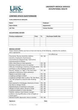 Confined space dissertation