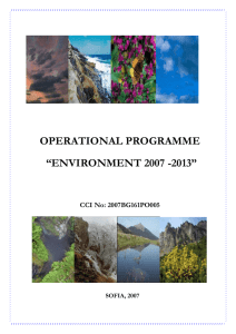 Operational Programme Environment 2007