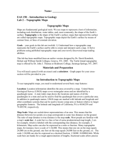 An Introduction to Topographic Maps