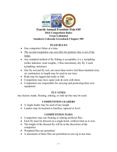 Fourth Annual Frostbite Fish-Off 2014 Competition Rules Trout