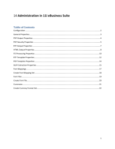 PDF Output Properties