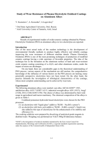 Study of Wear Resistance of Plasma Electrolytic Oxidized Coatings