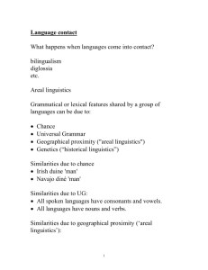 Areal linguistics