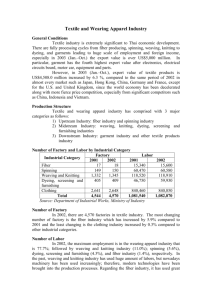 Textile and Clothing Industry 2003