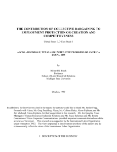 THE CONTRIBUTION OF COLLECTIVE BARGAINING TO