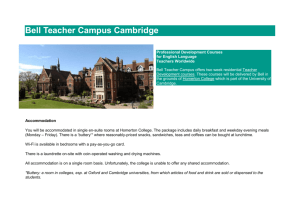 Bell Teacher Campus Cambridge