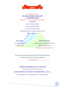 5th International Conference LANGUAGE, INDIVIDUAL AND