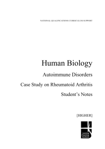 Human Biology: Autoimmune Disorders