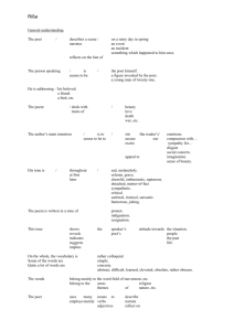 Poetry expressions for analysis