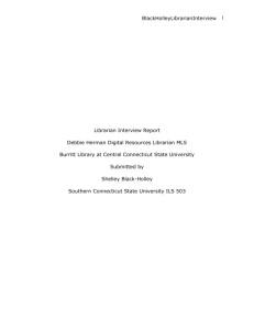 Librarian Interview Report