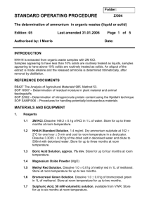 SOP FOR HP1 - Association for Organics Recycling