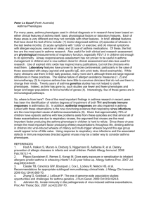 Asthma Phenotypes