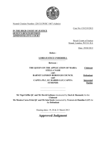 High Court Judgment Template