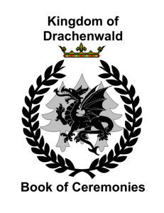 Drachenwald Book of Ceremonies