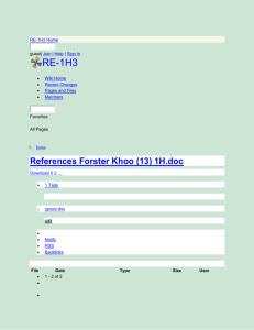 RE-1H3 - References Forster Khoo (13) 1H