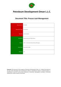 PR-1961- Process Leak Management